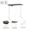 Bestar Bestar Viva 48W x 24D Electric Standing Desk in walnut grey 19857-000035 - alternate 4